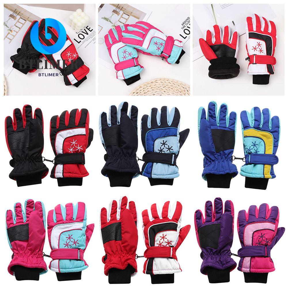1 Đôi Găng Tay Trượt Tuyết Chống Nước In Hình Hoạt Hình Cho Bé 9-15 Tuổi