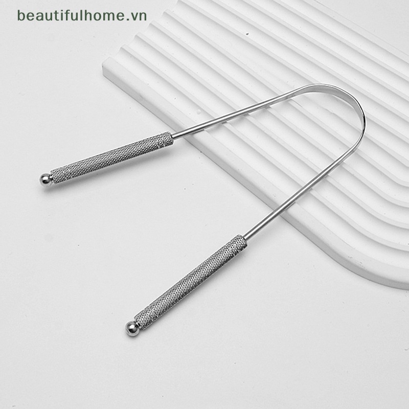 1 Dụng Cụ Nạo Làm Sạch Lưỡi Bằng Thép Không Gỉ