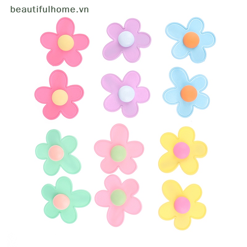 Kẹp Tóc Hình Hoa Màu Sắc Ngọt Ngào Cho Nữ