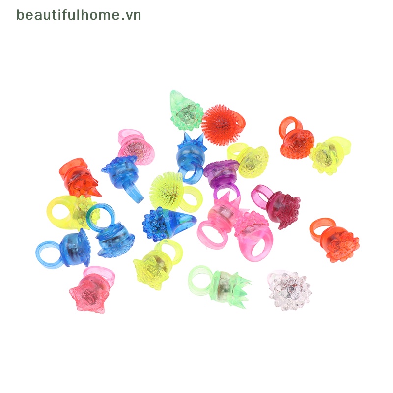 Bộ 5 Nhẫn Đèn LED Phát Sáng Dùng Trang Trí Tiệc Cưới / Lễ Hội