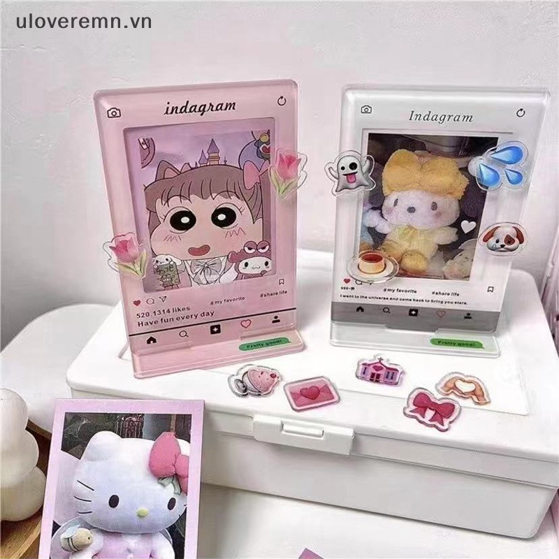 Khung Ảnh Đứng Để Bàn Trưng Bày Thẻ Hình Thần Tượng Uloveremn Trang Trí Nhà Cửa