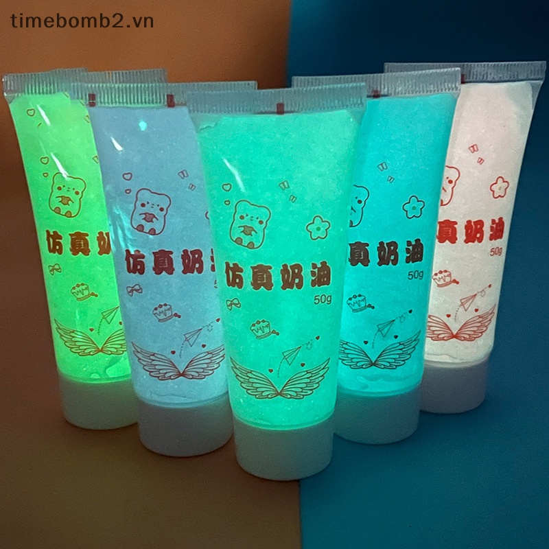 Keo Dán Đất Sét Mềm Dạ Quang Chống Đóng Băng DIY 50ml Trang Trí Vỏ Điện Thoại