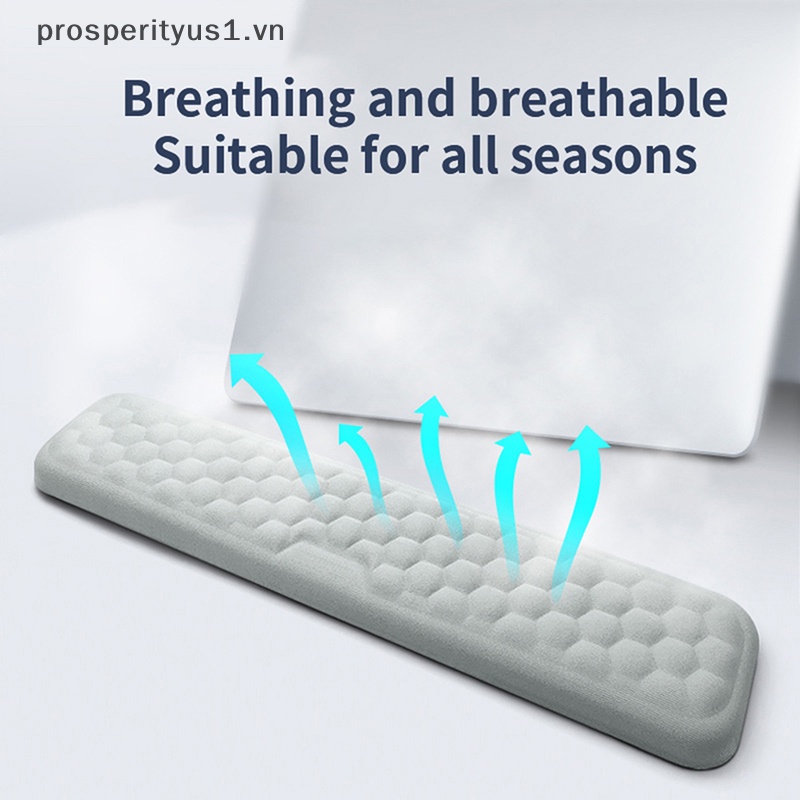 [prosperityus1] Miếng Lót Chuột Và Bàn Phím Bảo Vệ Cổ Tay Kết Cấu Cotton Mát Xa [VN]