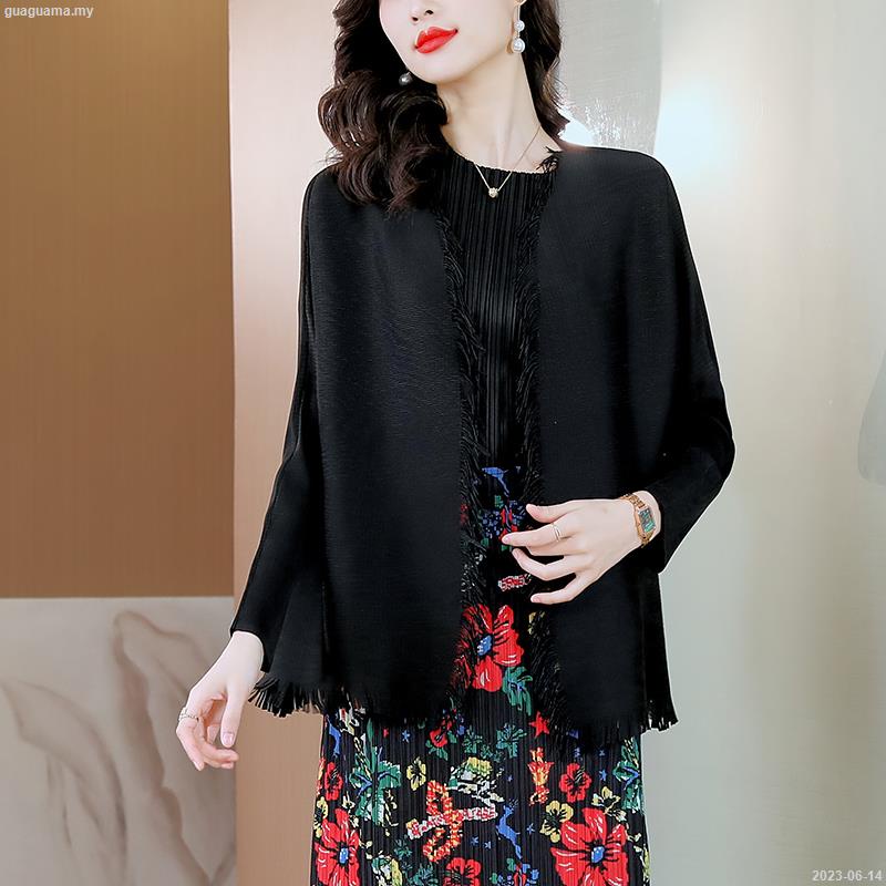Áo Khoác Cardigan Mỏng Tay Dài Chống Nắng Dạng Xếp Ly Mẫu Mới 2023-2023 - 06-1423