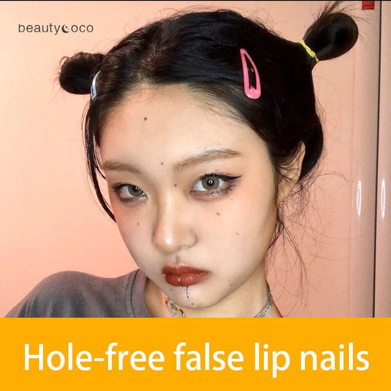 Beautycoco🍊Khuyên xỏ môi/ lưỡi giả cá tính thời trang cho nam và nữ