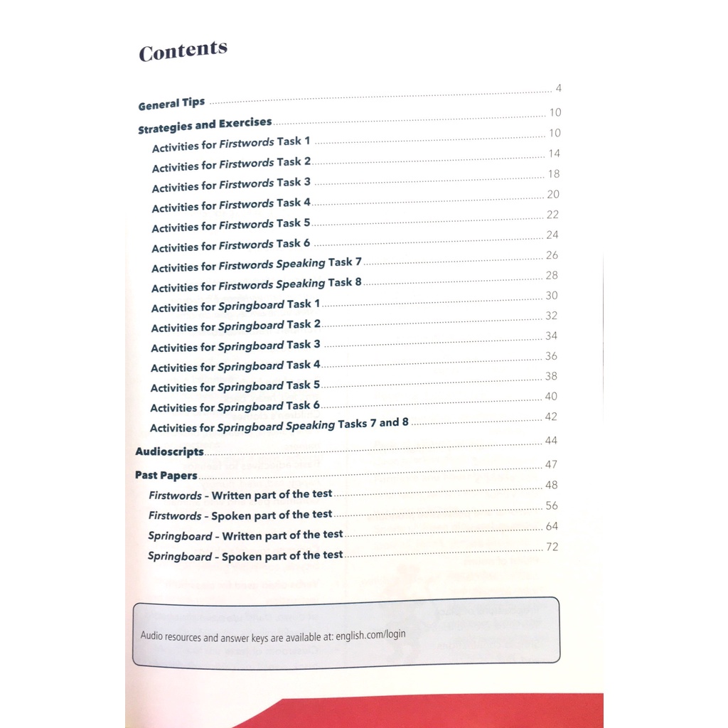 PTE Young Learners Firstwords & Springboard Vietnam