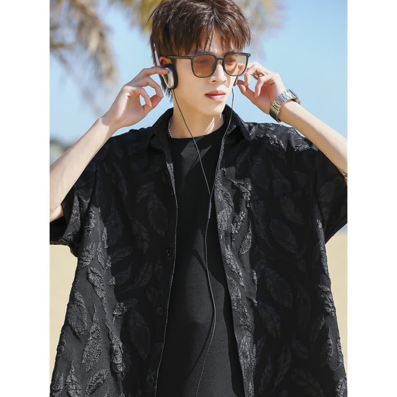 Áo Sơ Mi Tay Ngắn Phong Cách Đường Phố Mỹ Thời Trang Mùa Hè Cho Nam