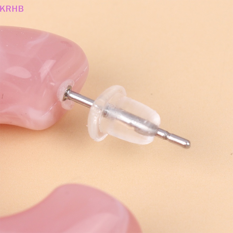 Bộ Khuyên Tai Hình Học Nhiều Màu Họa Tiết Động Vật Dễ Thương Cho Nữ Mới