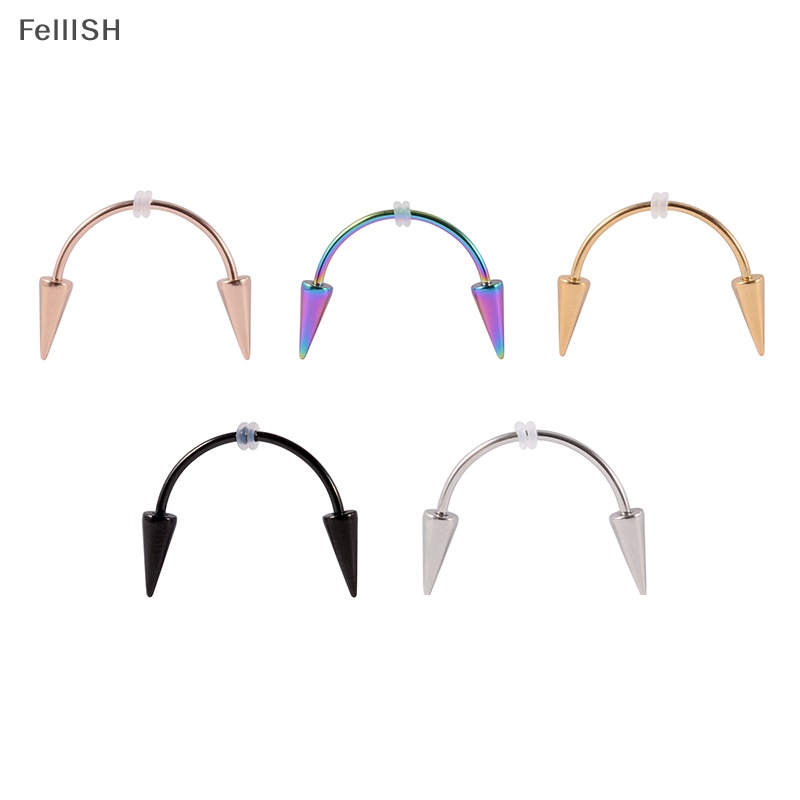 1 Khuyên Xỏ Bằng Thép Không Gỉ Họa Tiết Răng Hổ 439br