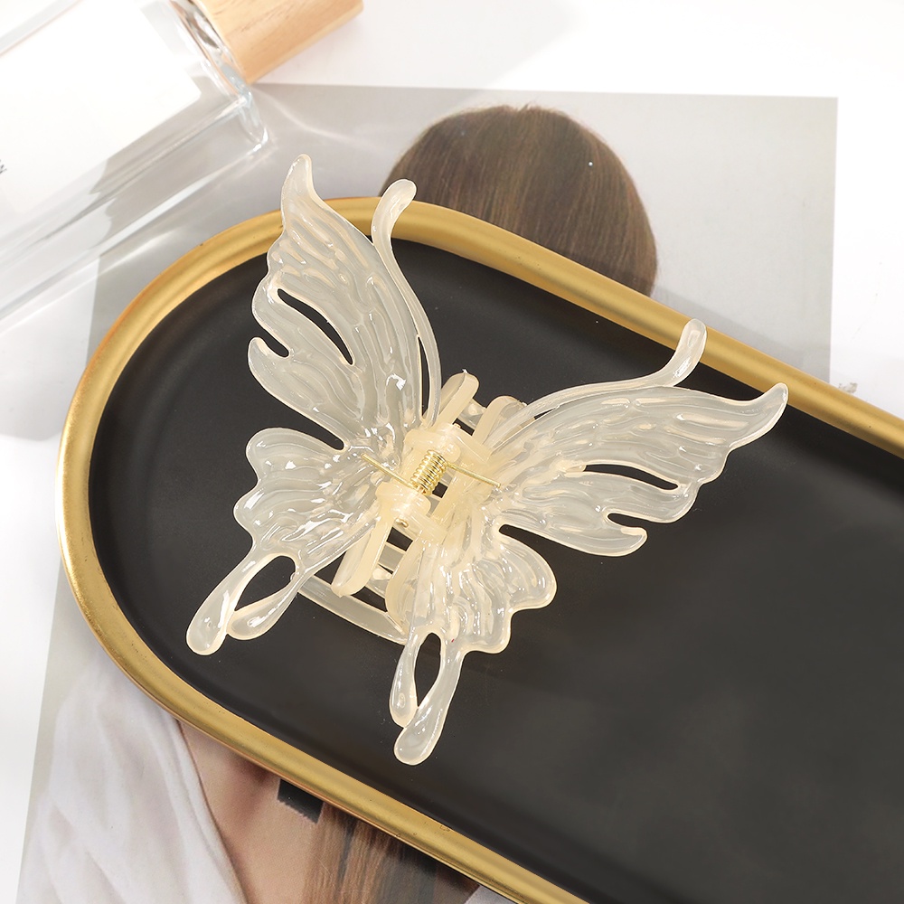 Kẹp Tóc Hình Bướm Bằng Acrylic Dễ Thương Thời Trang Cho Nữ