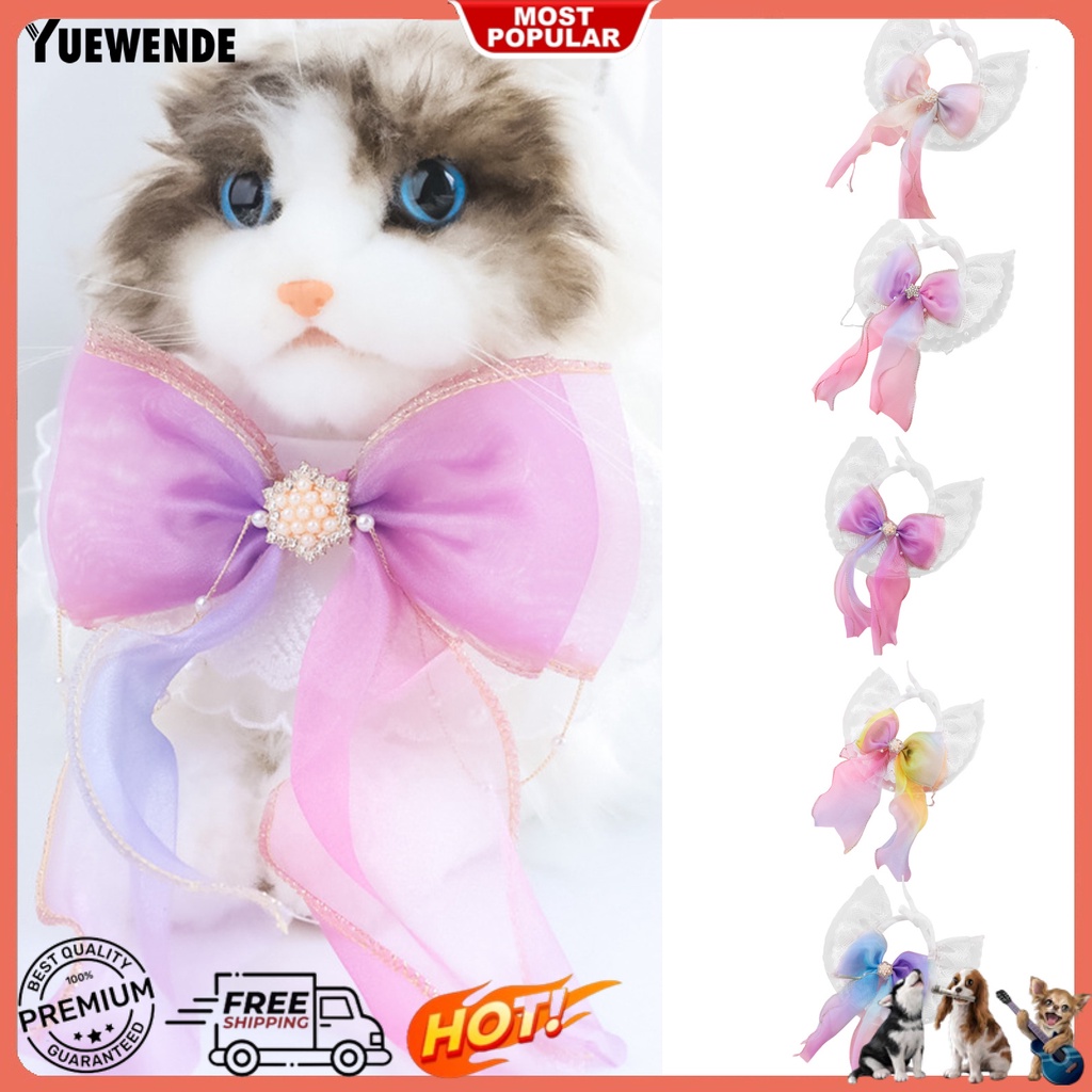 Yq.e Vòng Cổ Phối Tua Rua Bằng Polyester Không Gây Kích Ứng Thân Thiện Với Da Cho Thú Cưng