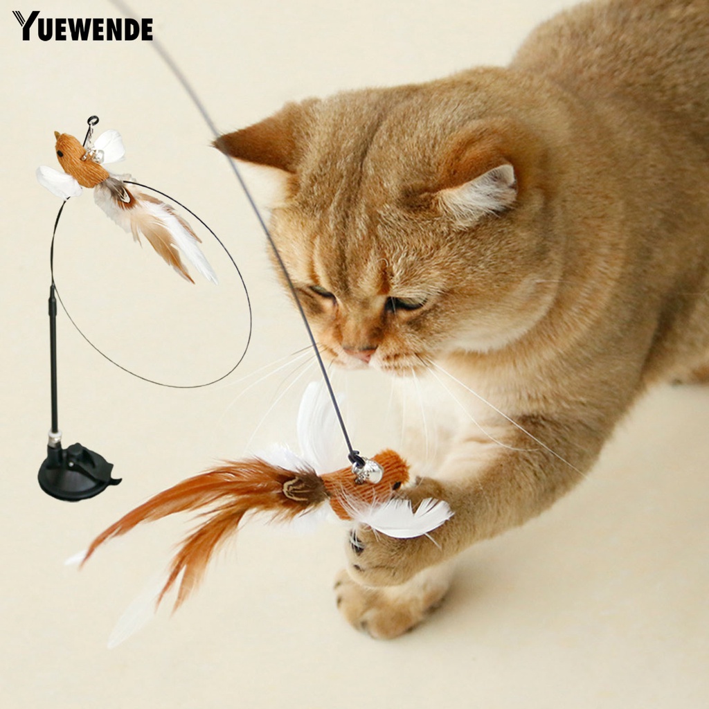 Gậy Trêu Mèo YQ.E Đế Hút Lông Vũ Linh Hoạt Có Thể Uốn Cong Giúp Giảm Căng Thẳng