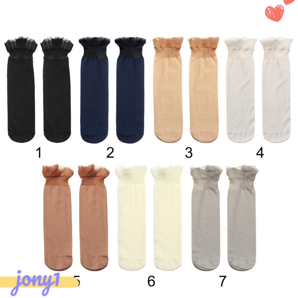 Vớ Lụa Kính Joye Mùa Hè Sexy|Vớ Ren MàU Trơn Đơn GiảN ThờI Trang