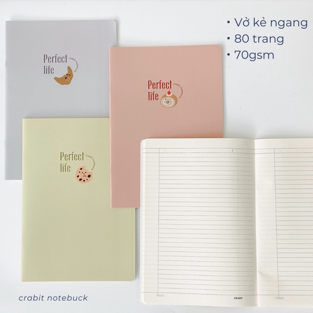 Tập học sinh Perfect Life, vở kẻ ngang caro size B5 80 trang 120 trang