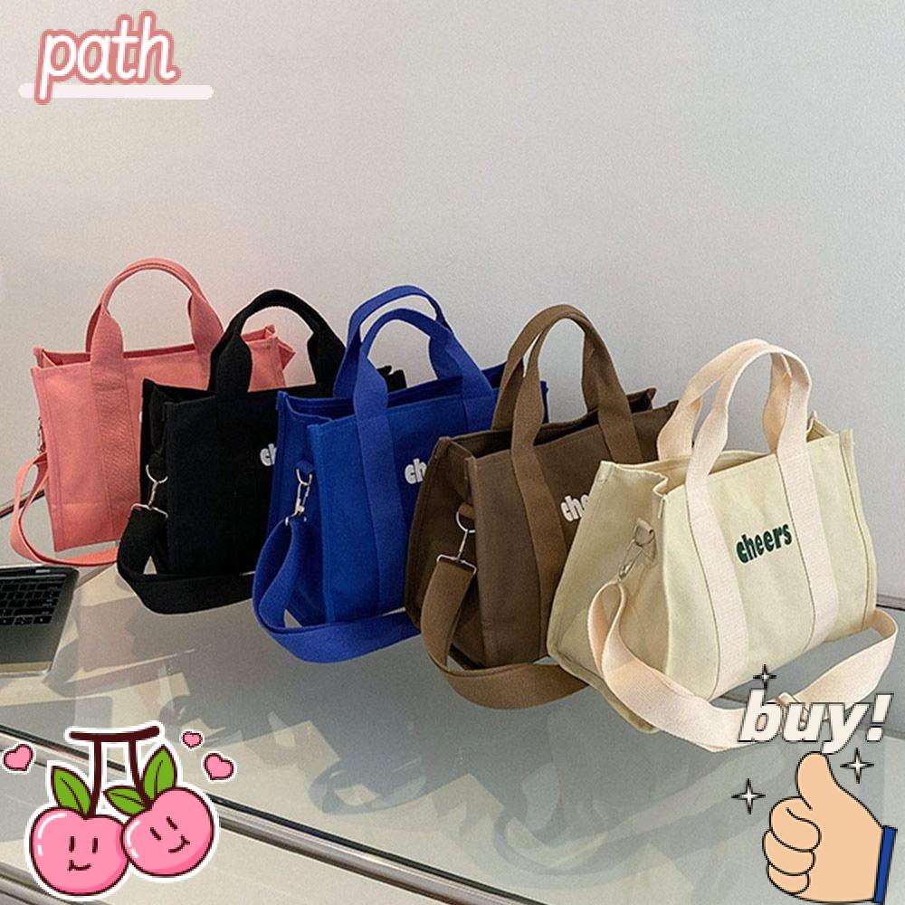 Túi Vải Canvas Đựng Cơm Trưa Cỡ Lớn Tiện Dụng Cho Nữ