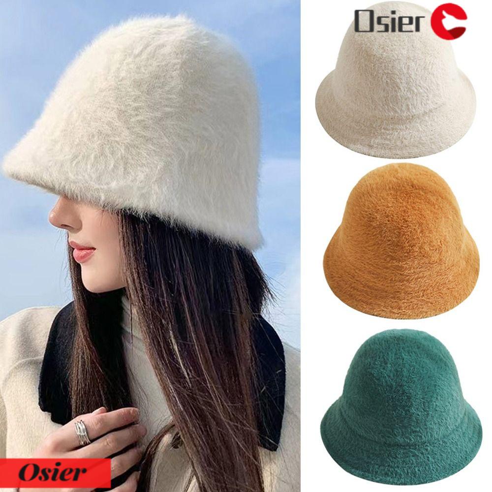 Mũ Bucket Panama Mềm Mại Ấm Áp Thời Trang Mùa Đông 1