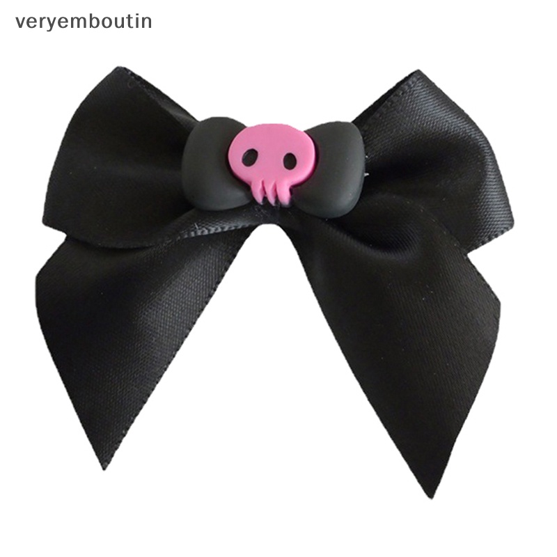 Kẹp Tóc Hình Đầu Lâu Phong Cách Gothic Ngọt Ngào Dễ Thương Thời Trang Cho Nữ Y2K n