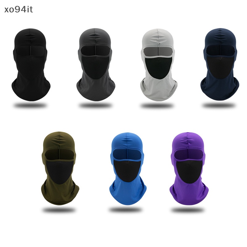 Xit Mặt Nạ Trùm Đầu Đi Xe Máy / Xe Đạp Kèm Mũ Bảo Hiểm