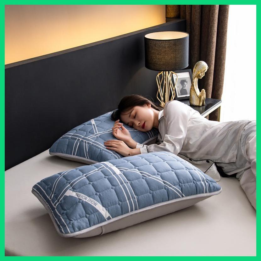 Vỏ Gối cotton Mỏng Mềm Thoáng Khí Chống Nước Chống Ăn Mòn Kích Thước 48x74cm Thân Thiện Với Làn Da