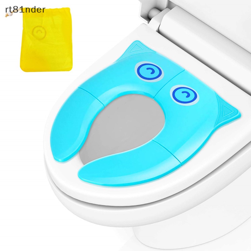 Đệm Lót Bồn Cầu Di Động Màu Sắc Hoạt Hình Có Thể Gập Gọn Cho Bé Sơ Sinh