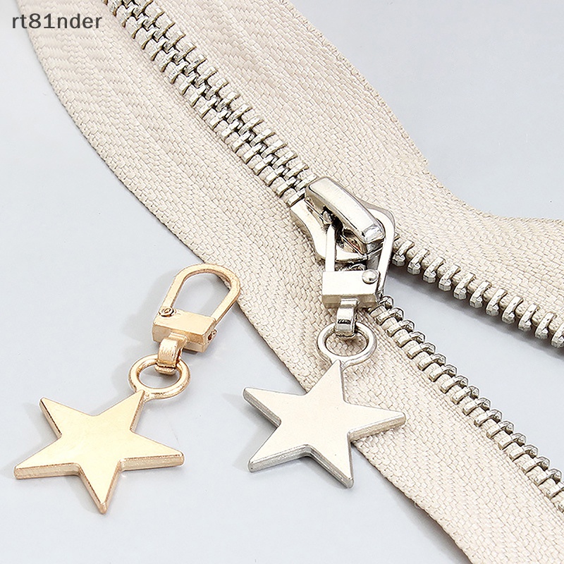 Rt Bộ 5 Dụng Cụ Khóa Kéo Hình Ngôi Sao Bằng Kim Loại Có Thể Tháo Rời Dùng Sửa Chữa Khóa Kéo / Ba Lô / Áo Khoác