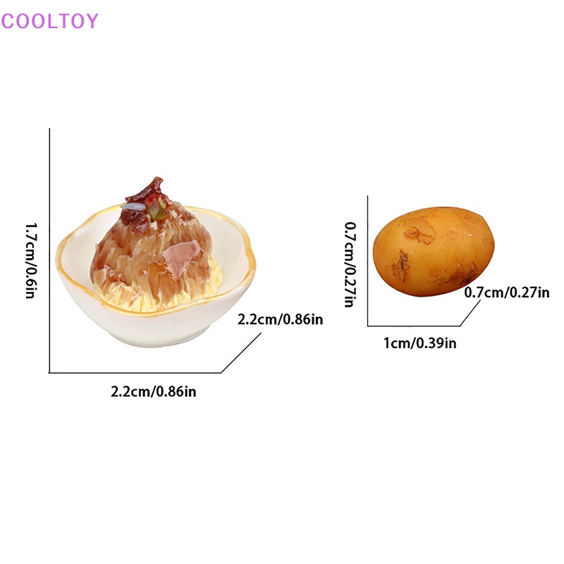 1 Bộ Tô / Tô Đựng Khoai Tây 1: 12 Trang Trí Nhà Búp Bê