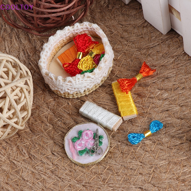 Cooltoy Bộ Dụng Cụ Thêu Thủ Công mini Tỉ Lệ 1: 12 Trang Trí Nhà Búp Bê