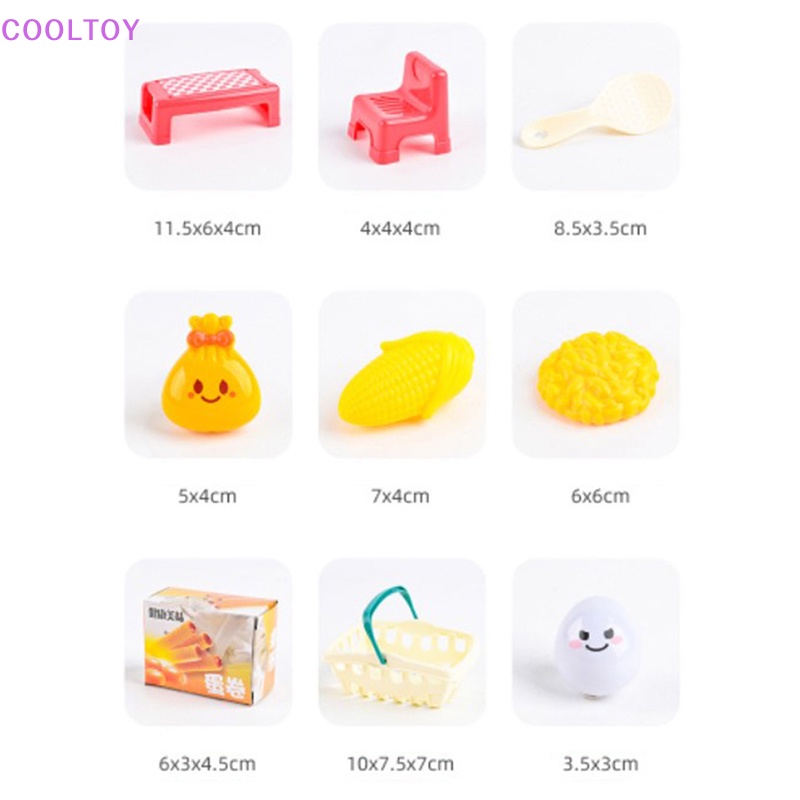 Cooltoy Bộ Đồ Chơi Nhà Bếp Cơm Nắm Hai Cửa Cỡ Lớn Cho Nhà Búp Bê