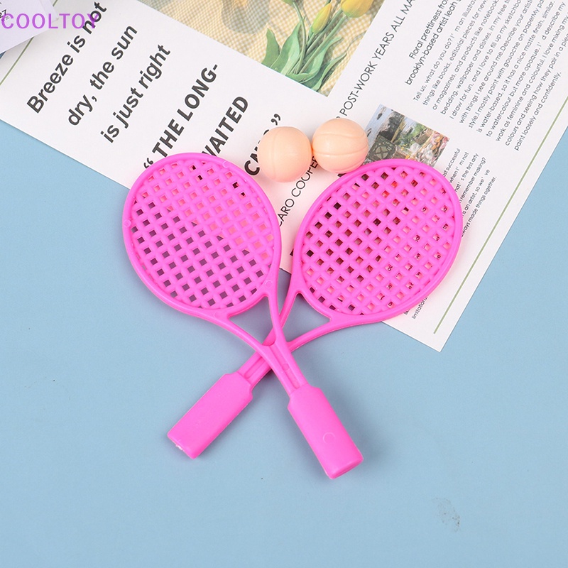 Bộ 4 Vợt Tennis Đồ Chơi Cho Nhà Búp Bê 1: 6 / 1: 12