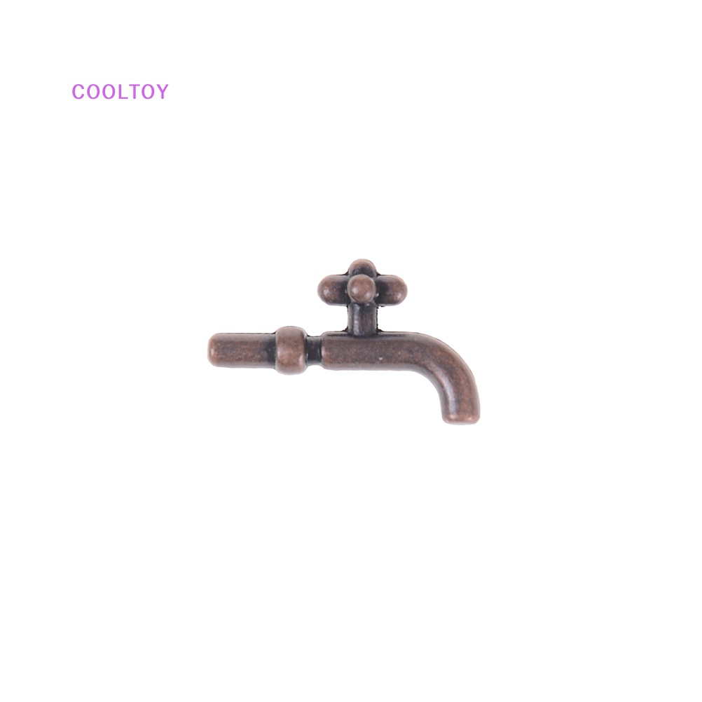 Bộ 2 Vòi Nước Kim Loại Tỉ Lệ 1: 12 Trang Trí Nhà Búp Bê