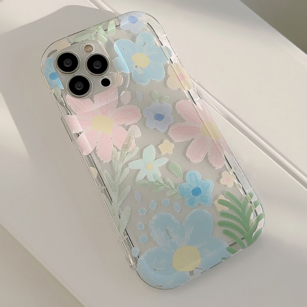 Ốp Điện Thoại TPU Mềm Trong Suốt Chống Sốc Chống Dấu Vân Tay Họa Tiết Tranh Sơn Dầu Cho IPhone 11 14 13 12 Pro Max