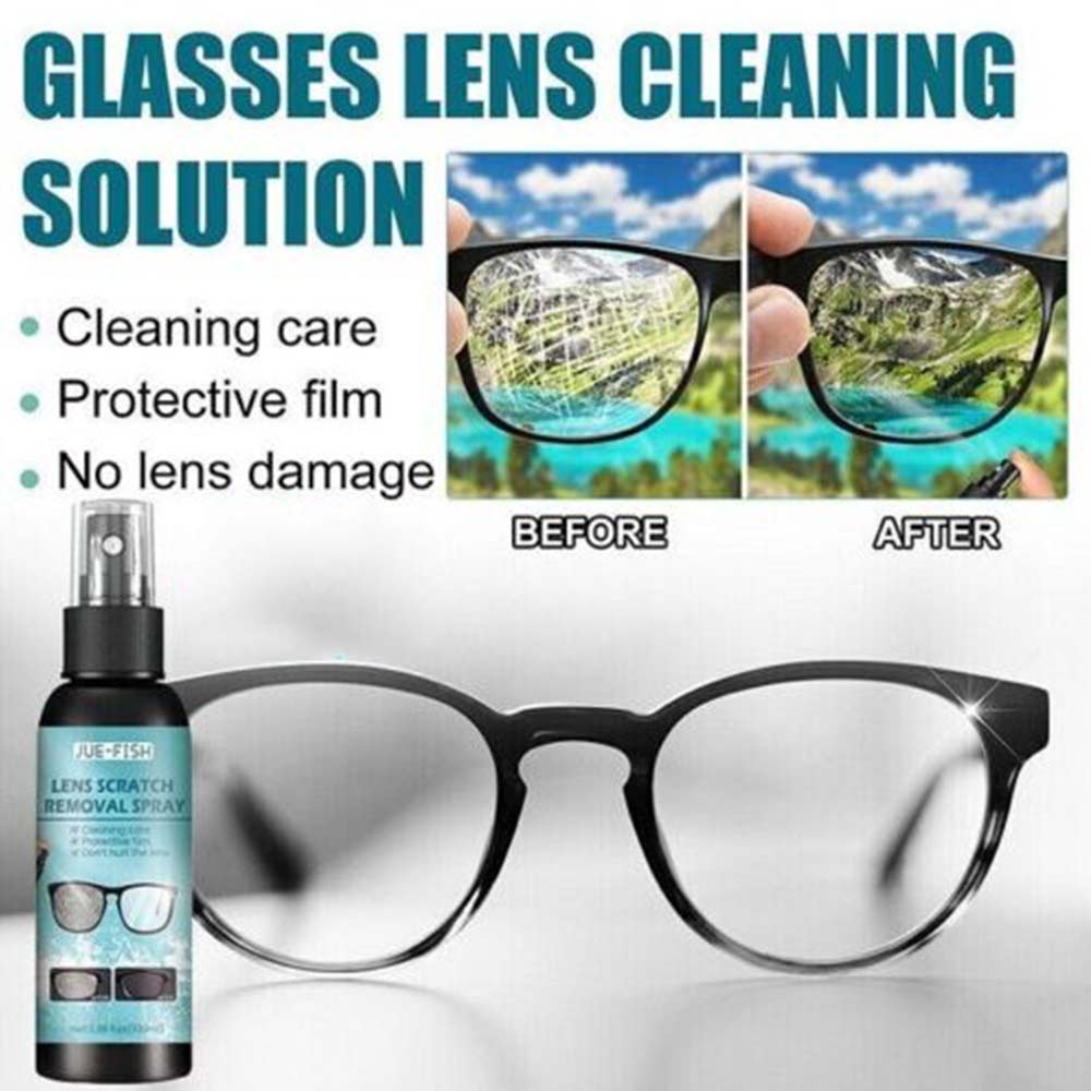 Jue Fish Lens Scratch Remover Curing agent  gently removes scratches and oil stains Lens Scratch Removing spray