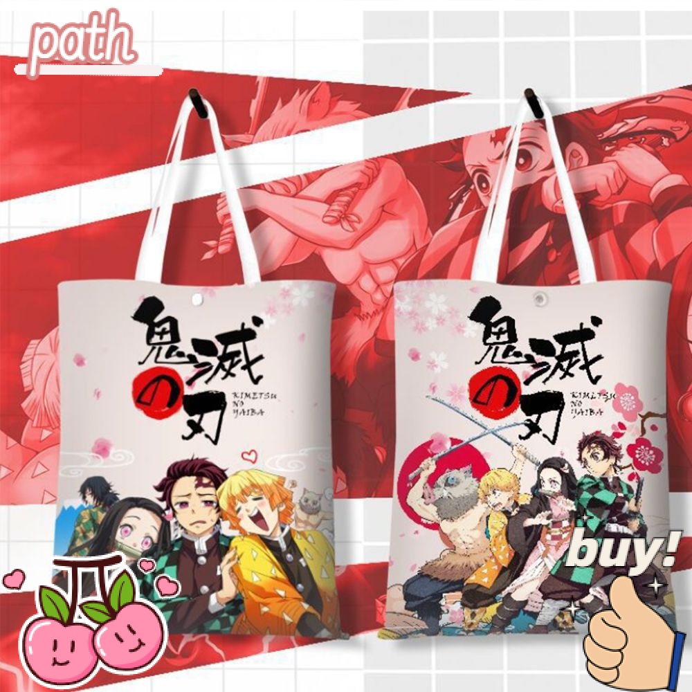 Túi vải Hai Ngăn Họa Tiết Anime Dễ Thương