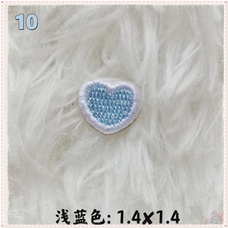 ✿ Miếng Dán Trang Trí Hình Trái Tim mini Nhiều Màu Sắc ✿ 1 Miếng Dán Ủi Lên Quần Áo / Túi Xách Thêu Hoạ Tiết diy