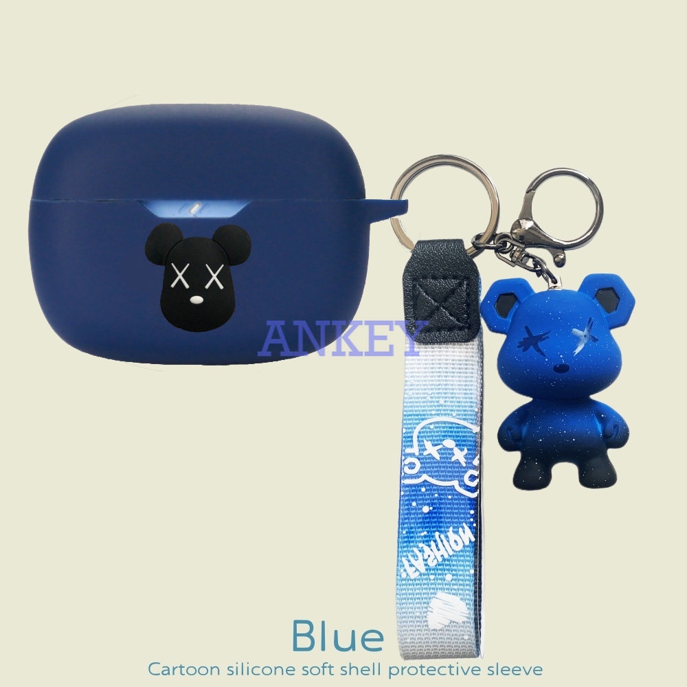 Anker Soundcore Life Dot 3i / Note 3i / P2i P3i A20i A3i Vỏ Bảo Vệ Hộp Sạc Tai Nghe Bằng Silicon Họa Tiết Hoạt Hình Quái Vật Kèm Móc Tre