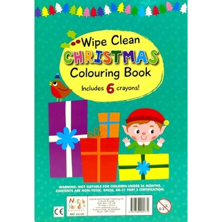Wipe Clean Colouring Books - Rudolph