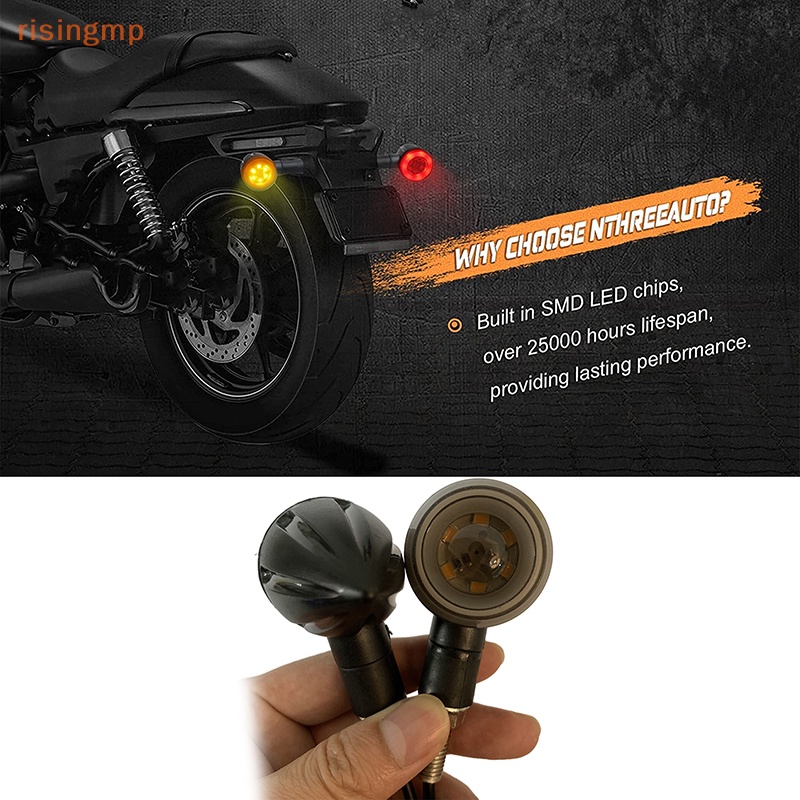 Set 2 Đèn Led Xi Nhan 15 Bóng Màu Hổ Phách Đỏ Chuyên Dụng Cho Xe Mô Tô