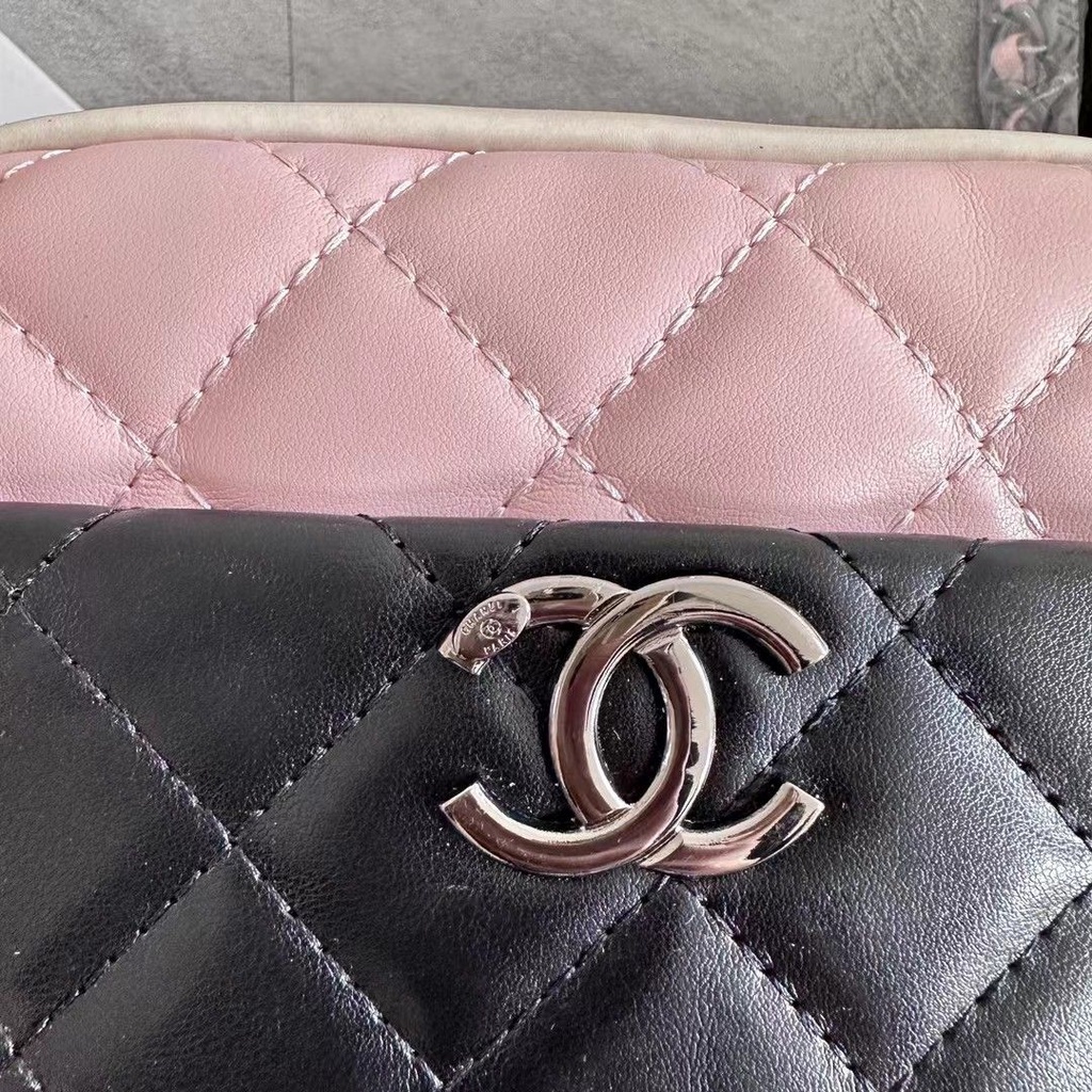 Túi Đeo Chéo Hình Vuông Nhỏ Màu Tương Phản Phối Dây Đeo Sợi Xích Thời Trang Cho Nữ