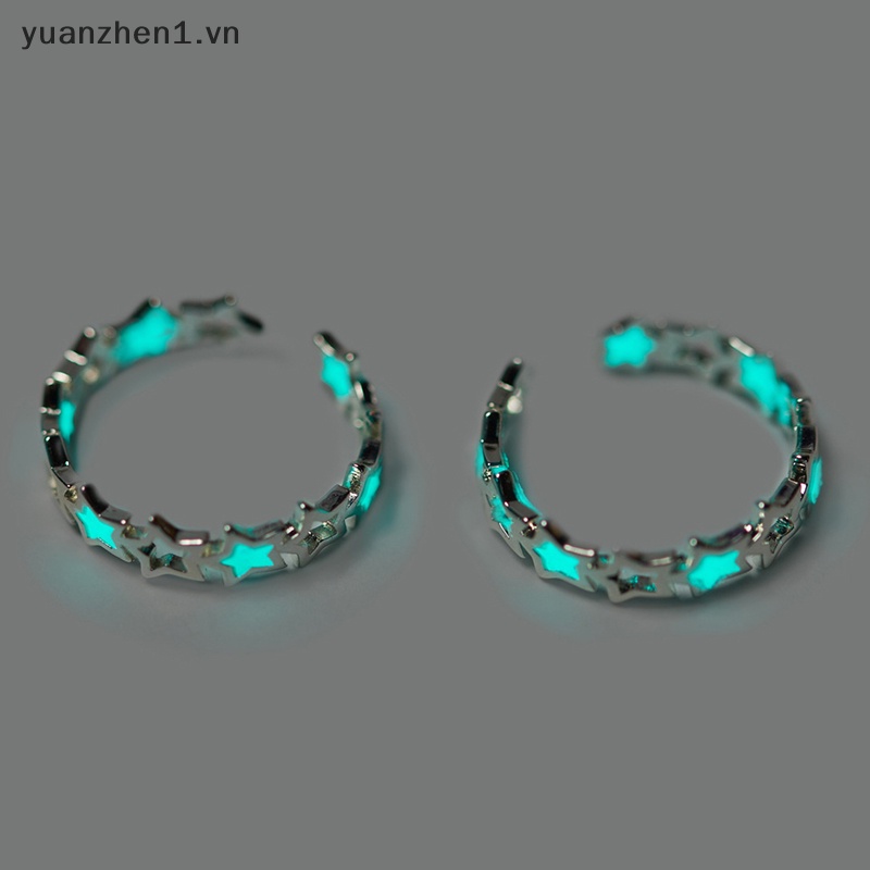 Nhẫn Dạ Quang Bằng Hợp Kim Hình Ngôi Sao Phong Cách Âu Mỹ