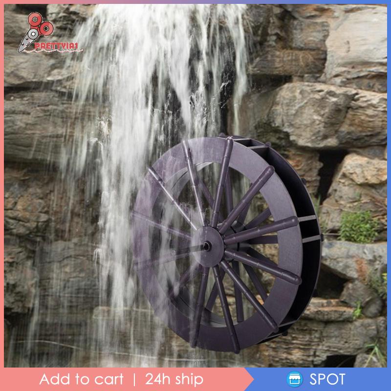 [Prettyia1] Mô Hình Bánh Xe Xoay Đài Phun Nước Phong Thủy Tự Làm