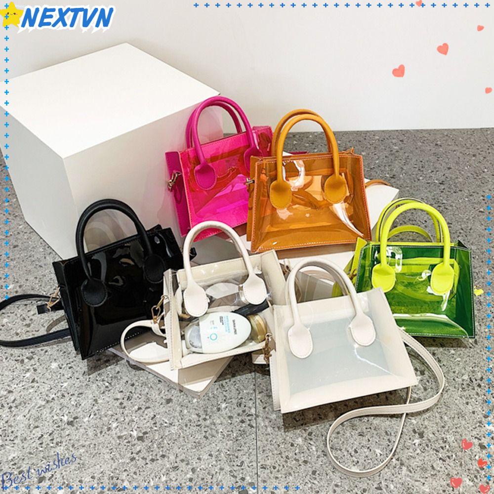 Túi Đeo Vai Bằng PVC Trong Suốt Thời Trang Cho Nữ