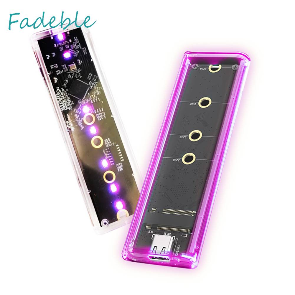 Ổ Đĩa Cứng M.2 Trong Suốt Cổng USB C 3.1 10Gbps Cho Laptop