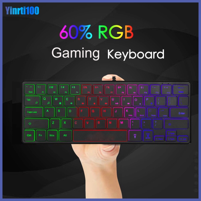 Bàn Phím Dây Mini 3 Hàng Màu Dạ Quang Dành Cho Game Thủ