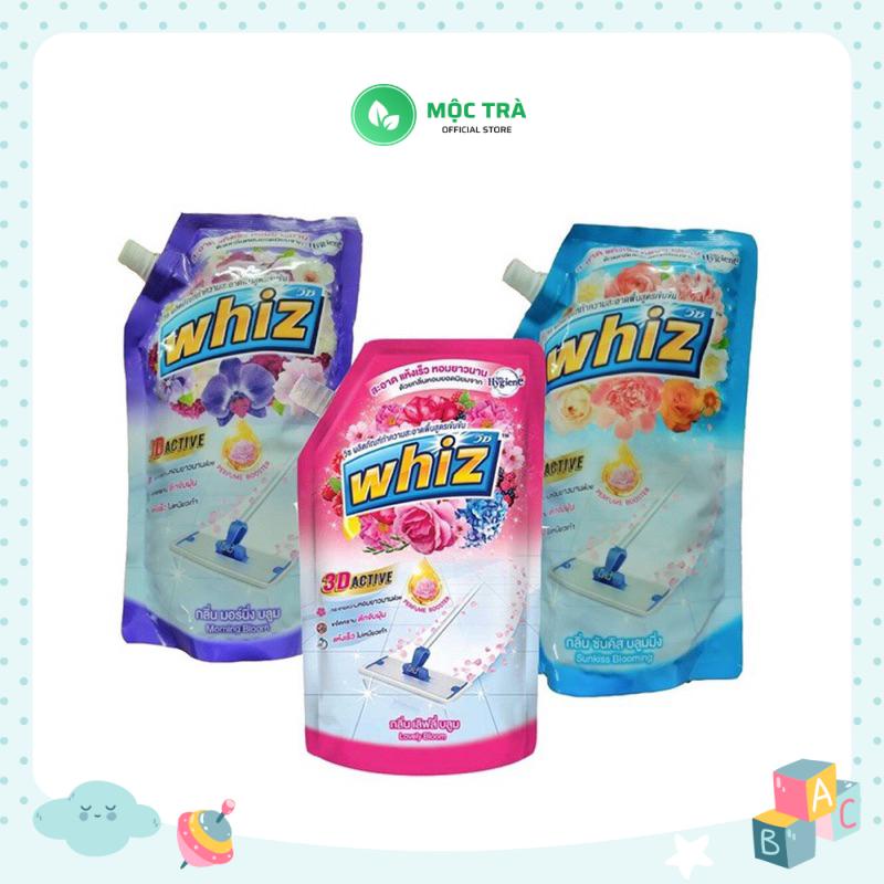 Nước lau sàn Whiz công nghệ 3D mới làm sạch nhà cửa, hương thơm nồng nàn Thái Lan 800ml