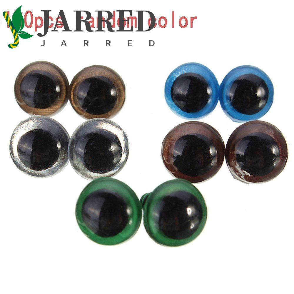 Búp Bê Mắt To Nhồi Bông Bằng Nhựa Màu Sắc Hỗn Hợp 8mm