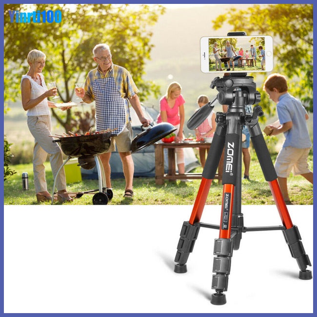 Giá Đỡ Ba Chân Q111 Bằng Nhôm Chuyên Dụng Cho Máy Ảnh DSLR / Điện Thoại