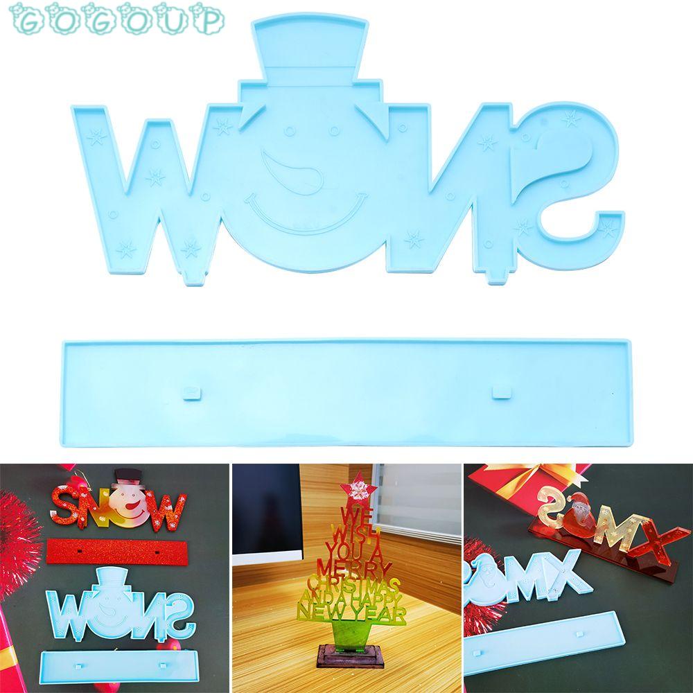 Khuôn Silicone Tạo Hình Làm Mặt Dây Chuyền Trang Trí Giáng Sinh DIY