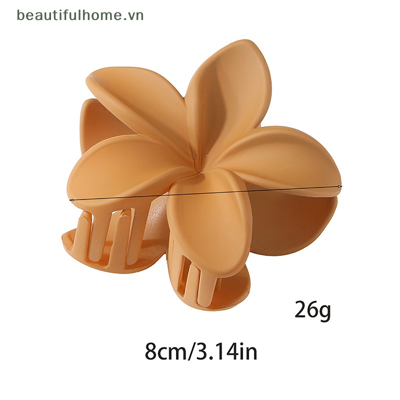 1 Kẹp Tóc Càng Cua Lớn Hình Hoa Trứng Phong Cách Bohemia Thời Trang Đi Biển Cho Nữ