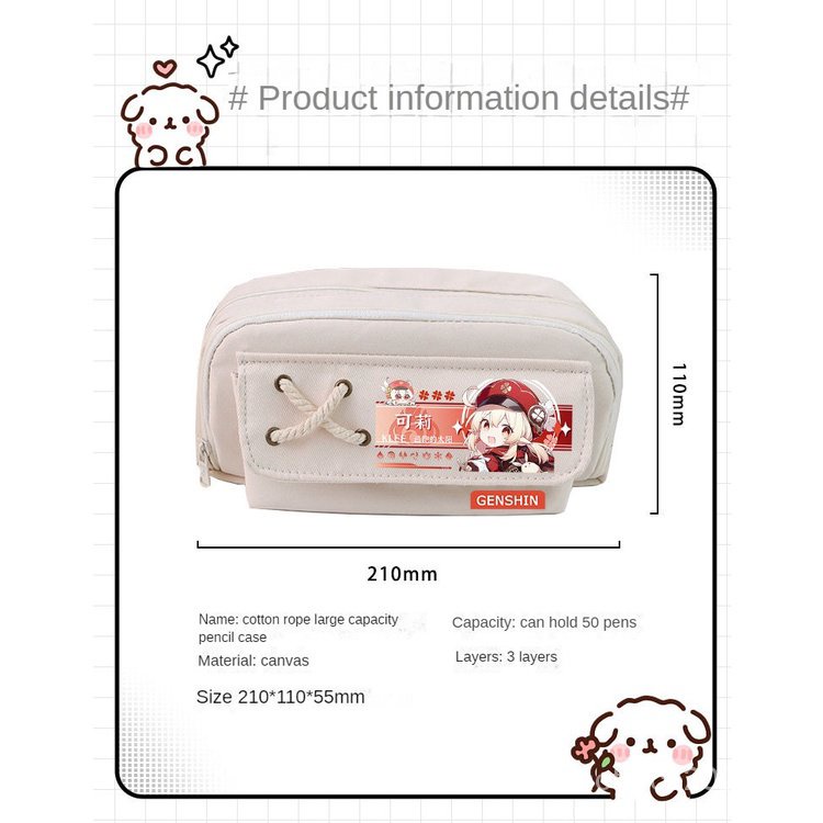 ★Genshin Impact★Hộp Đựng Bút Họa Tiết Hoạt Hình Scaramouche & Wander & Nahida Cho Học Sinh Tiểu Học