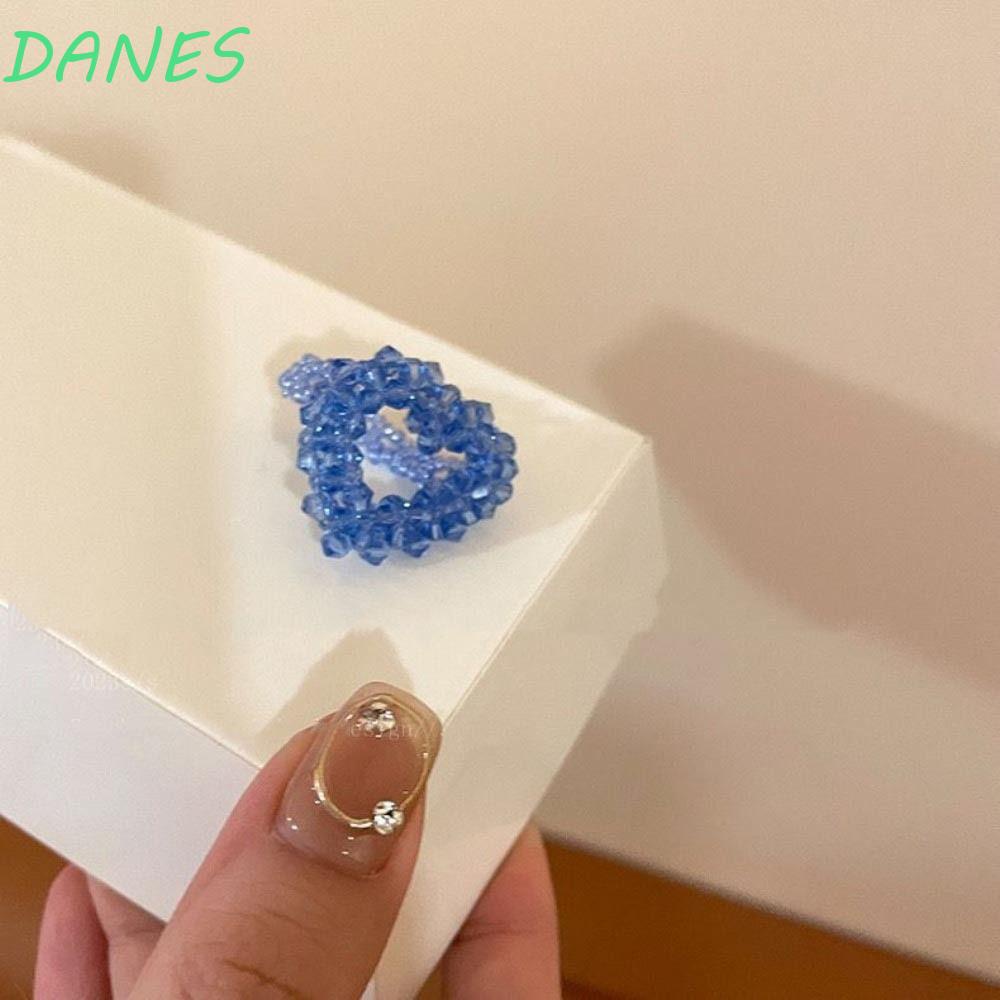 Nhẫn Hợp Kim Đính Hạt Nhiều Màu Sắc Thiết Kế Sáng Tạo Cá Tính Cho Nữ